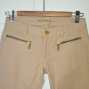 Michael Kors Tan Skinny Pants
